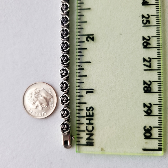 PZ Sterling Rose Link Bracelet - Picture 15 of 16